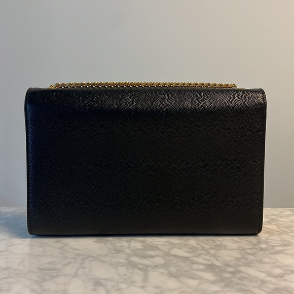 Saint Laurent Kate Medium Chain Crossbody Black Gold - Picture 4 of 13